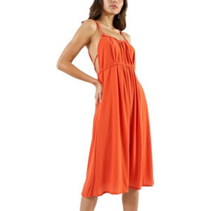 See U Soon La Redoute Burnt Orange Strappy Dress Extra Small